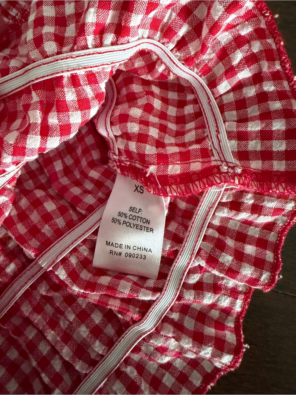 Gingham Country Top | XS